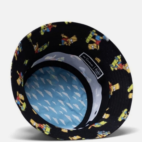 NWT Herschel Supply Norman Bart Simpson Bucket Hat Cap The Simpsons sz L/XL - Picture 2 of 6